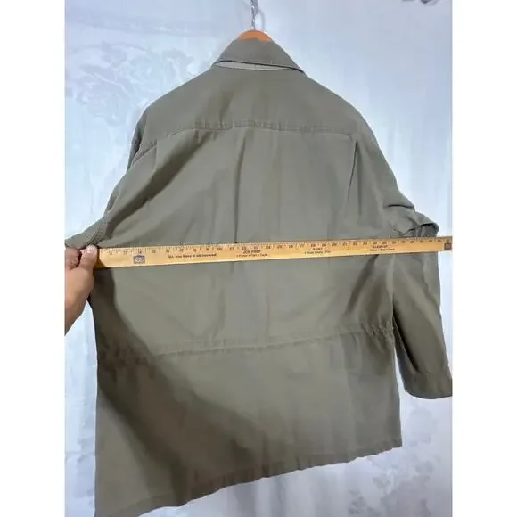 Vintage Cabelas Safari Series Jacket XL Tan Utility Field Coat Barn Chore Jungle